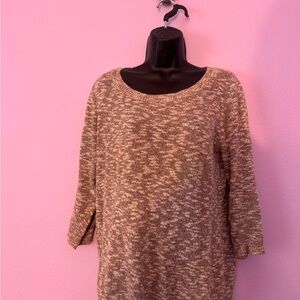 Old Navy Textured Brown Knit Sweater